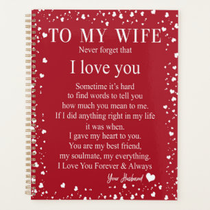 Agenda Regalos de esposa   Carta A Mi Esposa Amor Del Mar