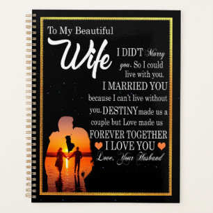 Agenda Regalos de esposas Carta A Mi Esposa Amor Por Es