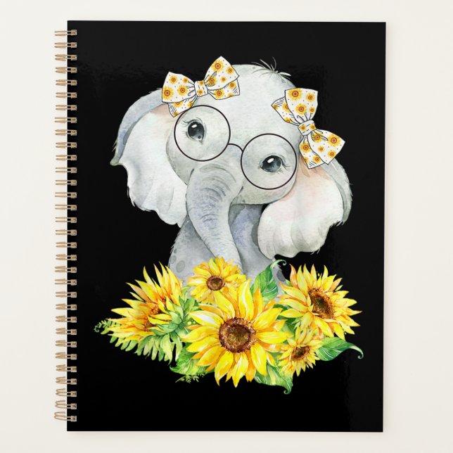 Agenda Regalos de girasol para elefantes (Anverso)