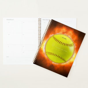 Agenda Regalos gay artísticos de Softbol en llamas de Sli