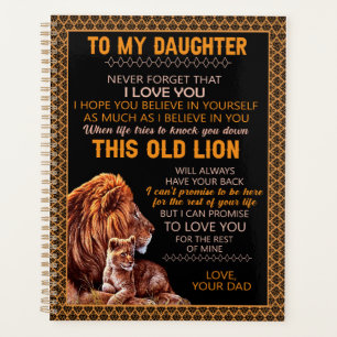 Agenda Regalos para la hija Carta A Mi Hija De Papá