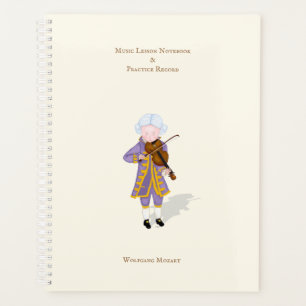 Agenda Registro de prácticas y lecciones de música pers