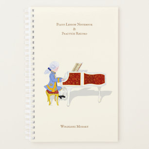 Agenda Registro de prácticas y lecciones de piano person