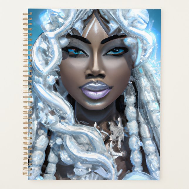 Agenda Reina de hielo Melanin Mujeres Chica negra Sista m (Anverso)