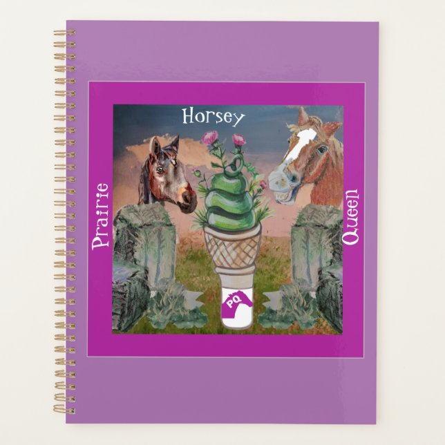 Agenda reina de la pradera de horsey, cono de la hierba y (Anverso)
