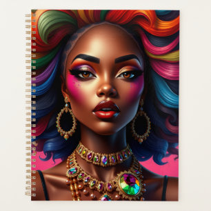 Agenda Reina negra melanina hermana chicas de piel morena