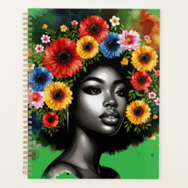 Agenda Reina negra melanina sista chicas mágicos de piel 