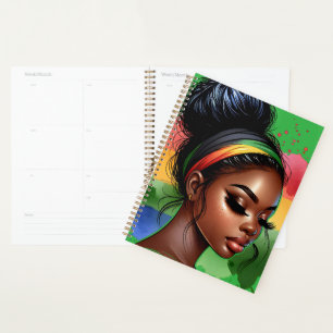 Agenda Reina negra melanina sista chicas mágicos de piel