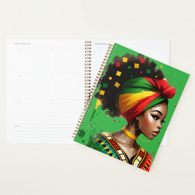 Agenda Reina negra melanina sista chicas mágicos de piel  (Demostración)