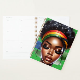 Agenda Reina negra melanina sista chicas mágicos de piel