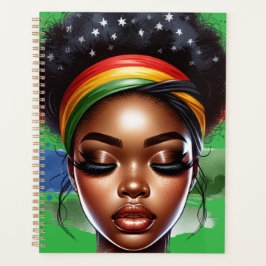 Agenda Reina negra melanina sista chicas mágicos de piel 