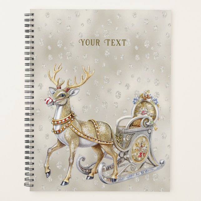 Agenda Reindeer Sleigh Holiday (Anverso)
