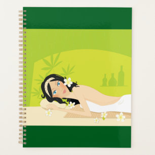 Agenda Relajante Spa Zen Mujer Bienestar Tropical