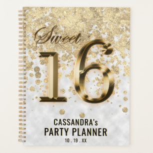 Agenda Relieve metalizado Dulce Dieciséis Gold Faux