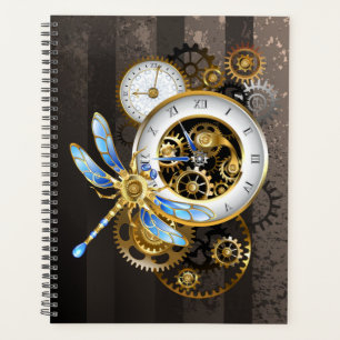 Agenda Reloj de vapor con libélula mecánica