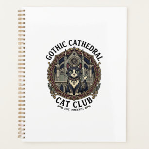Agenda Remera gráfica de gato de catedral gótica - Gótica