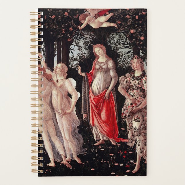 Agenda Renacimiento del Primavera Sandro Botticelli (Anverso)