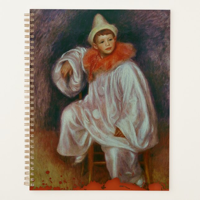 Agenda Renoir Clown Pierrot Blanc Paintner Planner (Anverso)