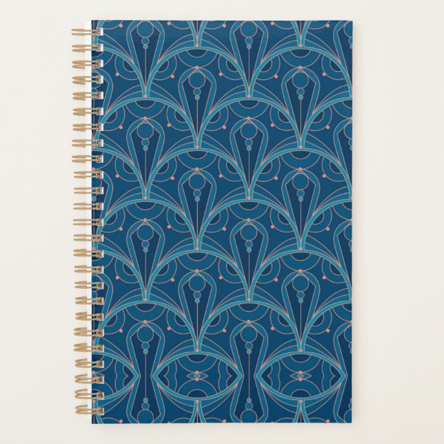 Agenda Repeating geometric Art Deco pattern (Anverso)