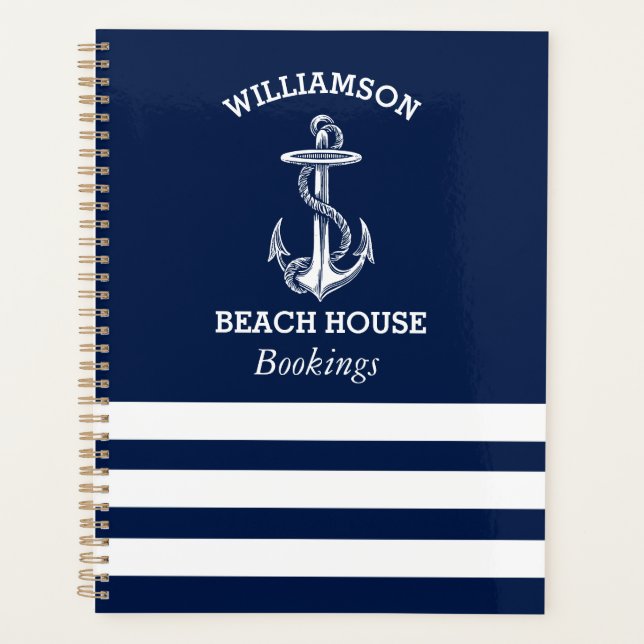 Agenda Reservas de alquiler de casa de playa (Anverso)