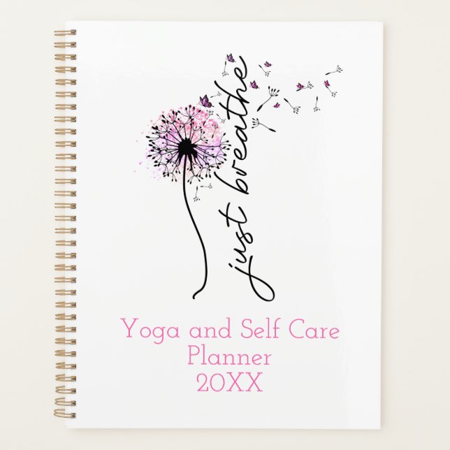 Agenda Respira Dandelion Butterfly Yoga Self Care (Anverso)