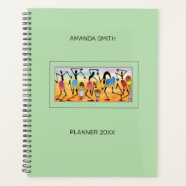 Agenda Resumen, acuarela asombroso ritmo de baile