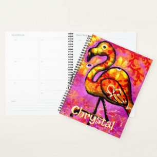Agenda Resumen caprichoso Flamingo Ave Personalizado