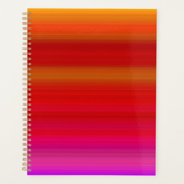 Agenda Resumen de bandas multicolores (Anverso)