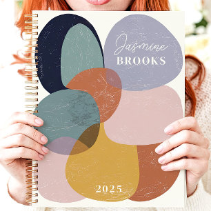 Agenda Resumen de formas orgánicas 2025 Nombre personaliz