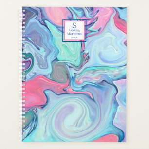 Agenda Resumen de la barra de pintura multicolor