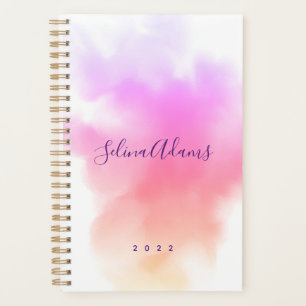 Agenda Resumen de la escritura elegante color oro rosa