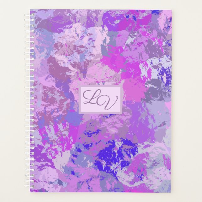 Agenda Resumen de moda Camo Pink Purple Blue (Anverso)