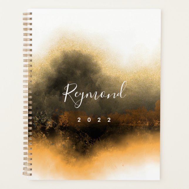 Agenda Resumen de oro del guión del personalizado (Anverso)