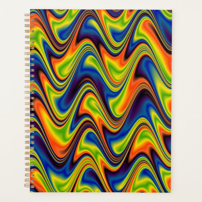 Agenda Resumen de Wavy Multicolor (Anverso)