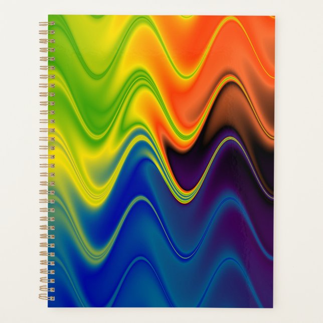 Agenda Resumen de Wavy Multicolor (Anverso)