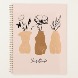 Agenda Resumen del Ilustracion de Mujeres Boho , Tonos de
