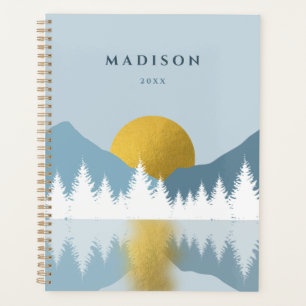Agenda Resumen del paisaje Golden Winter Sunrise