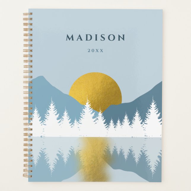 Agenda Resumen del paisaje Golden Winter Sunrise (Anverso)