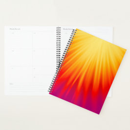 Agenda Resumen elegante amarillo y rojo