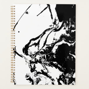 Agenda Resumen en blanco y negro frente a arte incidental