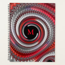 Resumen Fractal de gradiente negro rojo