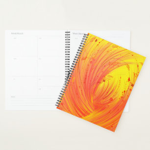 Agenda Resumen Naranja amarillo jardín encantado