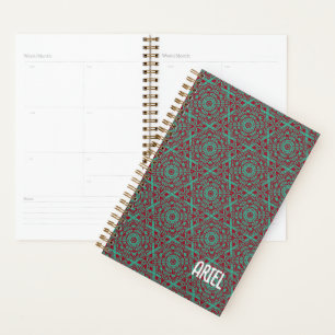 Agenda Resumen personalizado del verde esmeralda de Borgo