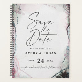 Agenda Resumen Planes de Boda morado de Ethereal Mauve Li