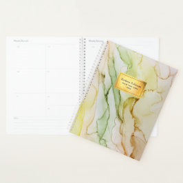 Agenda Resumen Planner Personalizado de Relieve metalizad