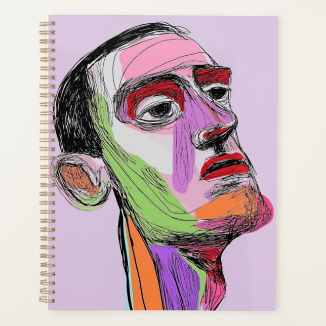 Agenda Retrato abstracto de hombre (Anverso)