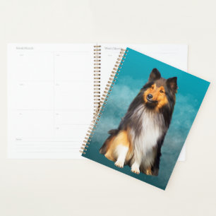 Agenda Retrato artístico Sheltie Shetland Sheepdog