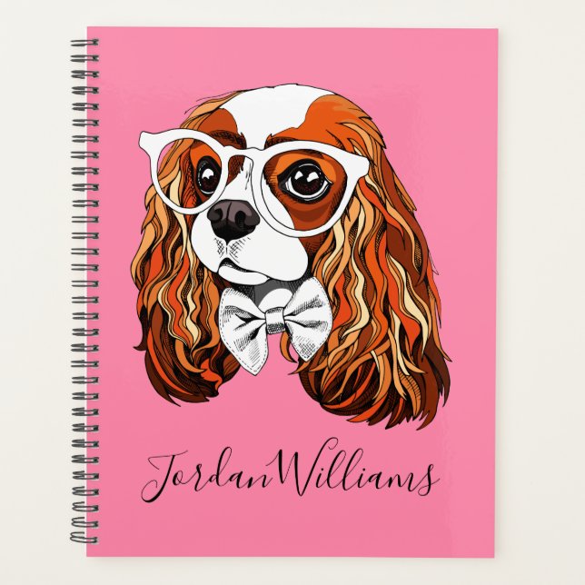 Agenda Retrato de Cavalier King Charles Spaniel | Añadir  (Anverso)