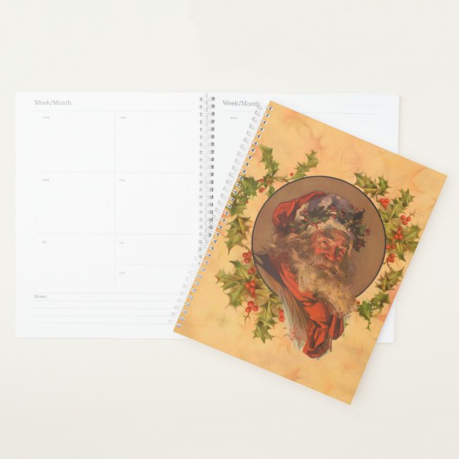Agenda Retrato de época de los Navidades de Santa Claus (Demostración)