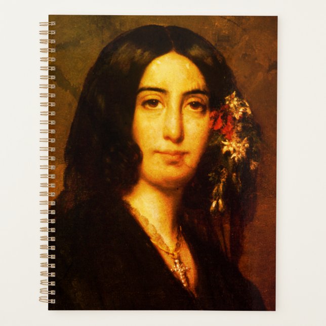 Agenda Retrato de George Sand por Auguste Charpentier (Anverso)